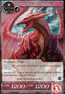 Draig, the Red Dragon- FOW -SKL-ITA-NM-foil