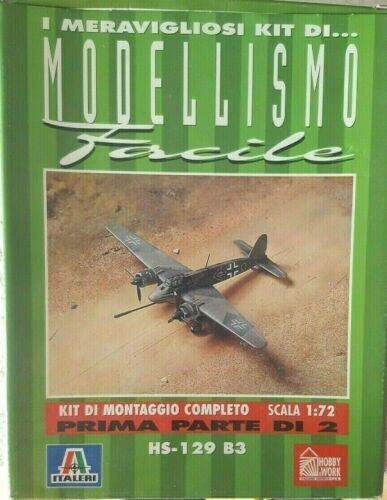 HS-129-B3  PARTE 1 DI 2 e 2 di 2  - Modellismo facile Italeri 1990 scala 1:72 - Hobby & Work
