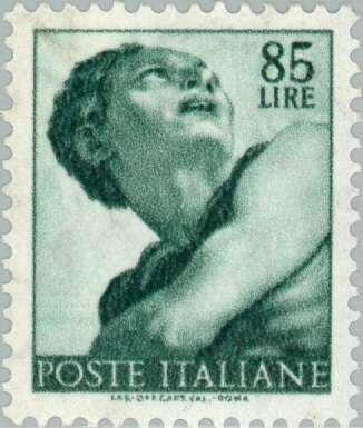 Francobollo - Rep. Italia - Testa del profeta Giona - 85 L - 1961 - Usato