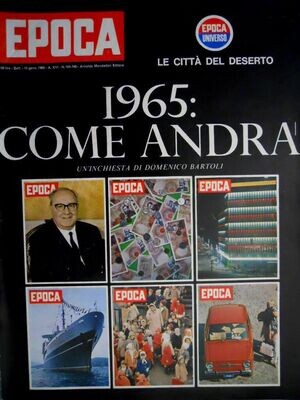 epoca rivista vintage 1965 anno XVI N.745-746 - Mondadori ed
