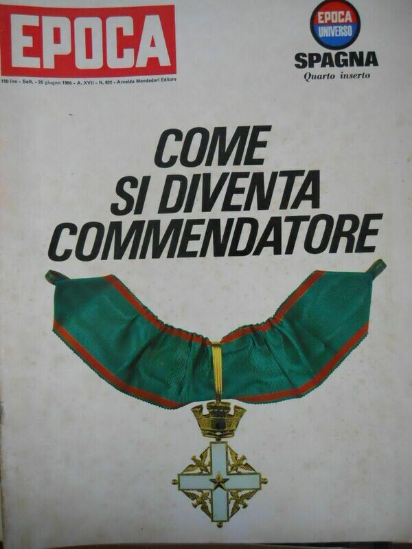epoca rivista vintage  1966 - anno XVII N.822 - Mondadori ed
