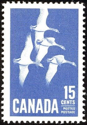 Francobollo - Canada - Canada Goose (Branta canadensis) - 15 C - 1963 - Usato