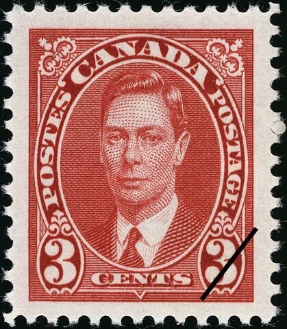 Francobollo - Canada - King George VI - 3 C - 1937 - Usato