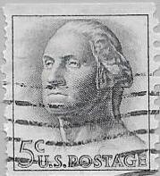 Francobollo - Stati Uniti -George Washington (1732-1799)5 Cent- 1963  Usato