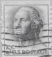 Francobollo - Stati Uniti -George Washington (1732-1799)5 Cent- 1963 Usato