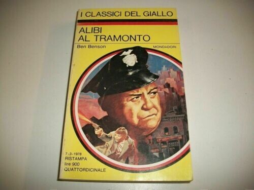 i classici del giallo mondadori n.290 alibi al tramonto