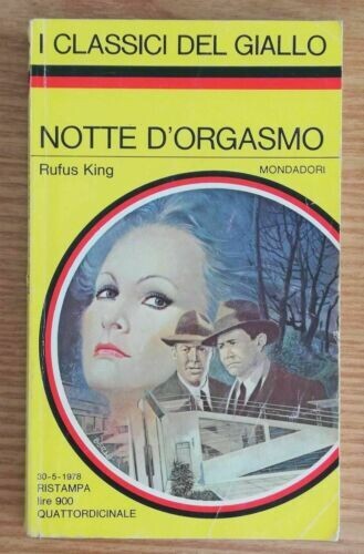 i classici del giallo mondadori n.296 notte d'orgasmo