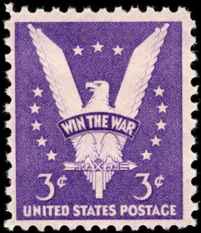 Francobollo - Stati Uniti -American Eagle - 3 C- 1942 - Usato
