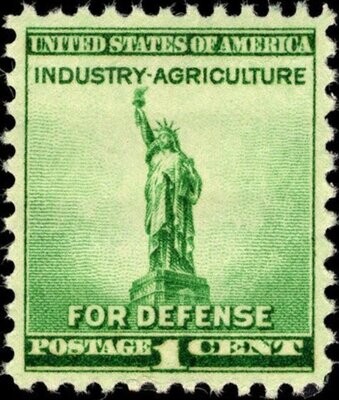 Francobollo - Stati Uniti -Statue Of Liberty-1 C-1940- Usato
