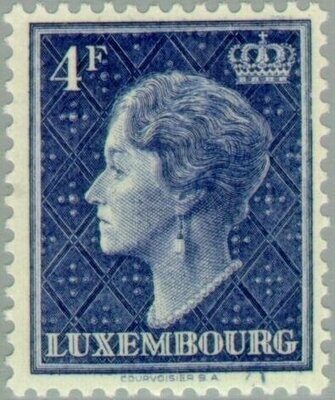Francobollo - Lussemburgo - Grand Duchess Charlotte - 4 F - 1948 - Usato