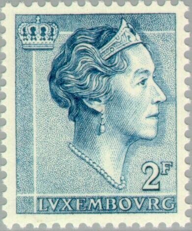 Francobollo - Lussemburgo - Grand Duchess Charlotte - 2 F - 1961 - Usato