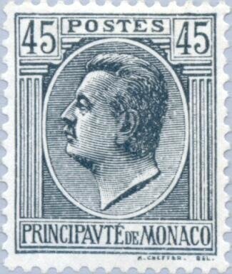 Francobollo - Principato di Monaco - Prince Louis II (1870-1949) - 45 C - 1924 - Usato