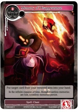 Memory of Disappearance- FOW -TMS-ITA-NM