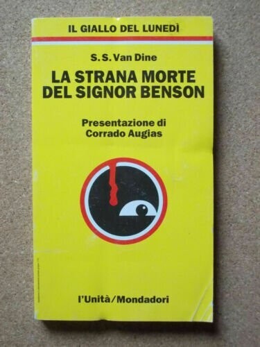 il giallo del Lunedì mondadori/l'unità N.10 - La strana morte del signor Benson