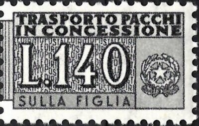 Francobollo - Rep. Italia - Concession Post "sulla figlia" - 140 L - 1960 - Usato
