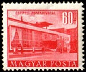 Francobollo - Ungheria - Post Office, Csepel - 60 F - 1958 - Usato/CTO
