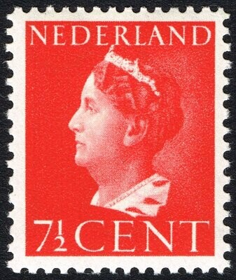 Francobollo - Paesi Bassi (Olanda) - Queen Wilhelmina (1880-1962) - 7 1/2 C - 1940 - Usato