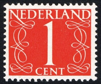 Francobollo - Paesi Bassi (Olanda) - Numeral - 1 C - 1946 - Usato