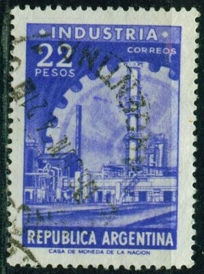 Francobollo - Argentina - Industry - 22 P - 1962 - Usato