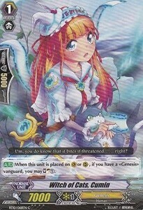 Carta Vanguard - Witch of Cats, Cumin [G Format] - Triumphant Return of the King of Knights