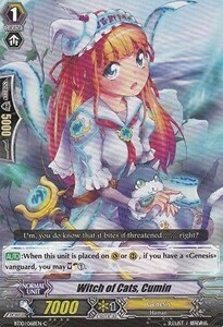 Carta Vanguard - Witch of Cats, Cumin [G Format] - Triumphant Return of the King of Knights