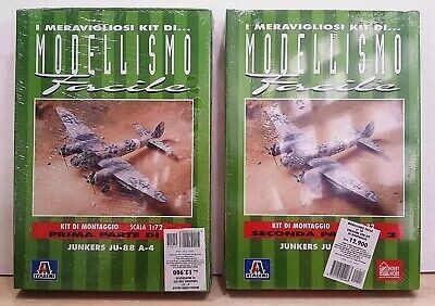 JUNKERS JU-88 A-4  PARTE 1 DI 2  e 2 DI 2 - Modellismo facile Italeri 1990 scala 1:72 (AEREO)