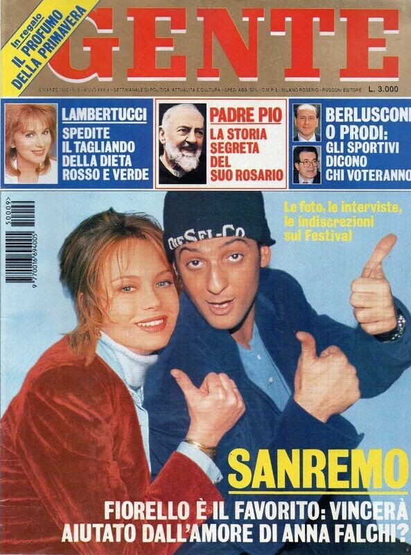 Gente N.9 del 1995 . Copertina Fachi-Fiorello