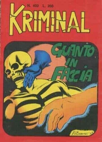 Kriminal N.403 - guanto in faccia - ed. corno