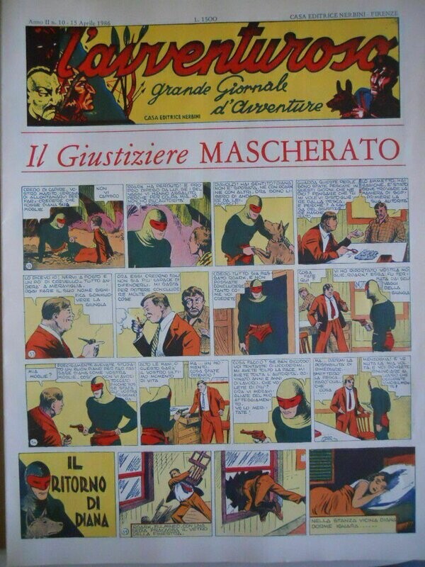 L'avventuroso anno II N.10 - Casa editrice nerbini firenze  1986 -  ristampa anastatica
