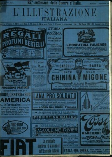 L'illustrazione Italiana anno XLIV N.1 del 1917