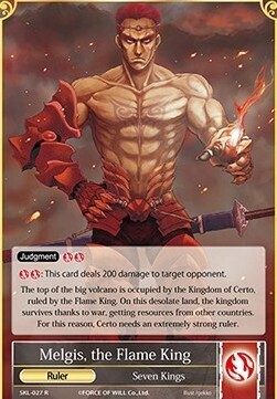 Melgis, the Flame King // Melgis, the One Charmed by the Demon Sword- FOW -SKL-ITA-NM-foil