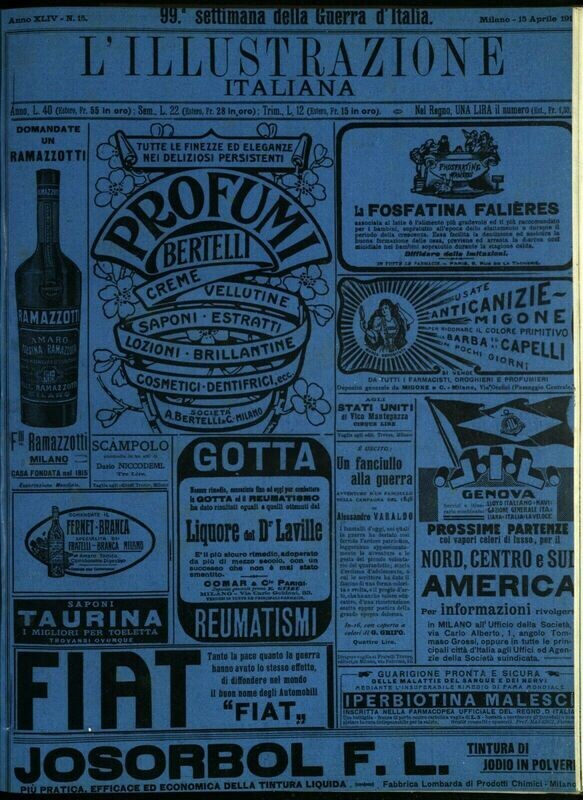 L'illustrazione Italiana anno XLIV N.15 del 1917