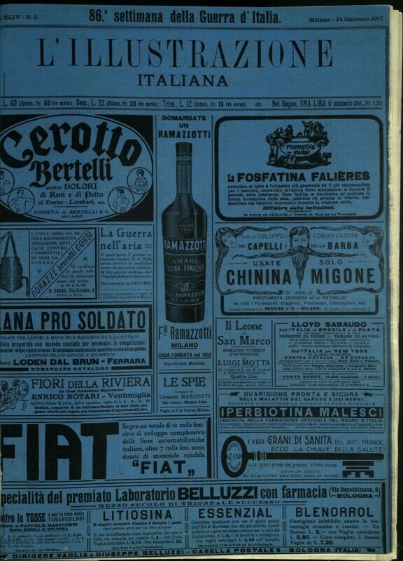L'illustrazione Italiana anno XLIV N.2 del 1917