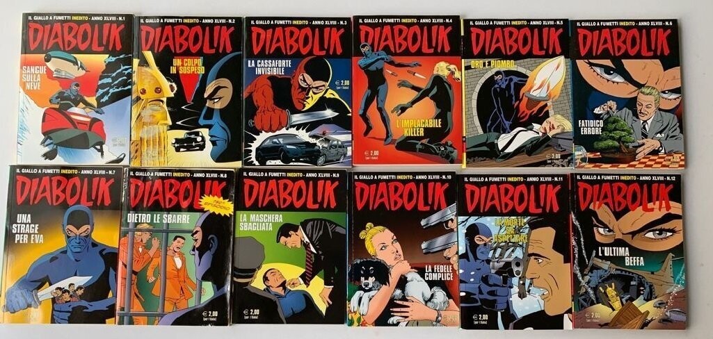 Diabolik - Annata completa XLVIII - 12 Numeri