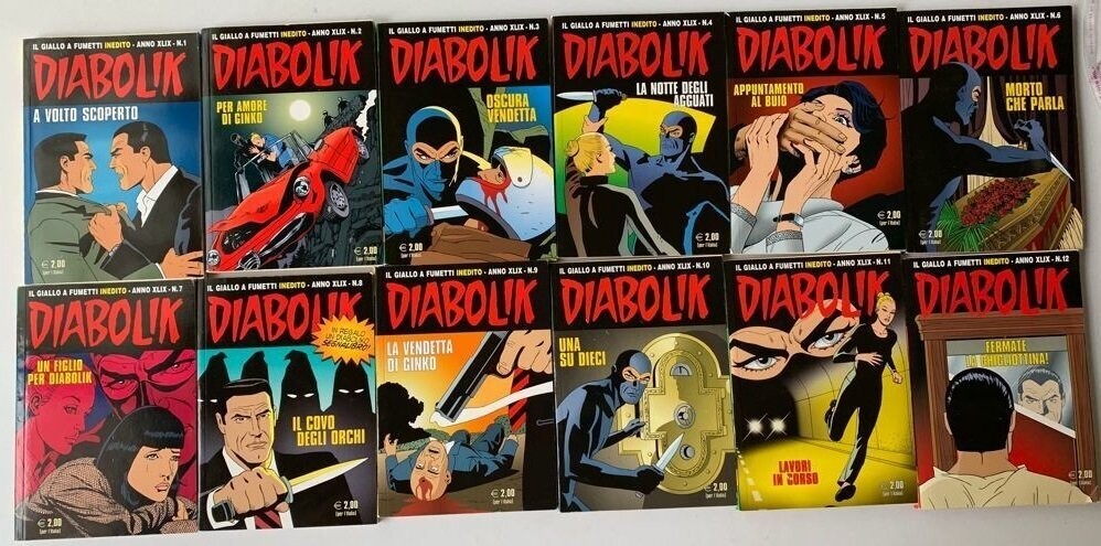 Diabolik - Annata completa XLIX - 12 Numeri