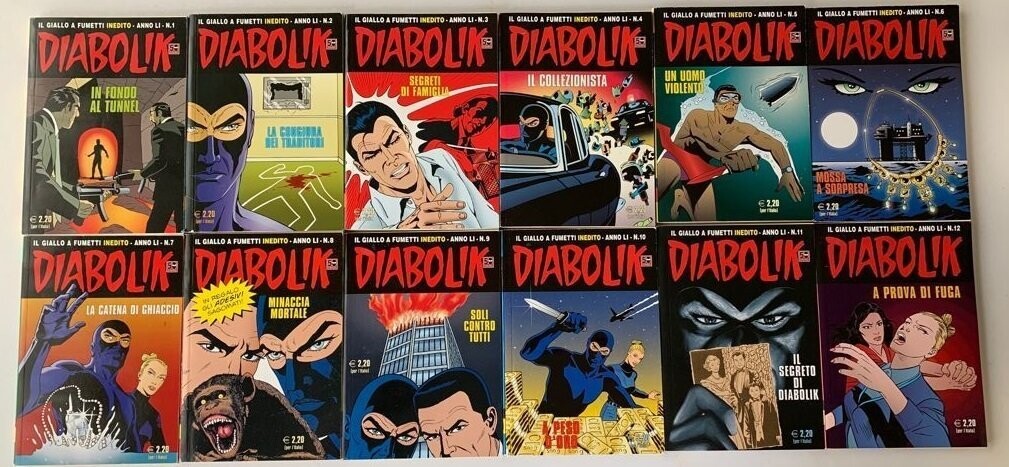 Diabolik - Annata completa LI - 12 Numeri