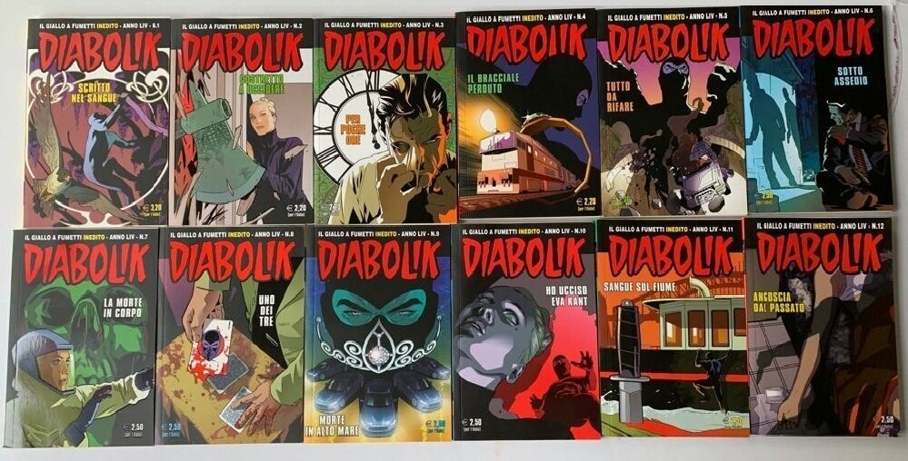 Diabolik - Annata completa LIV - 12 Numeri