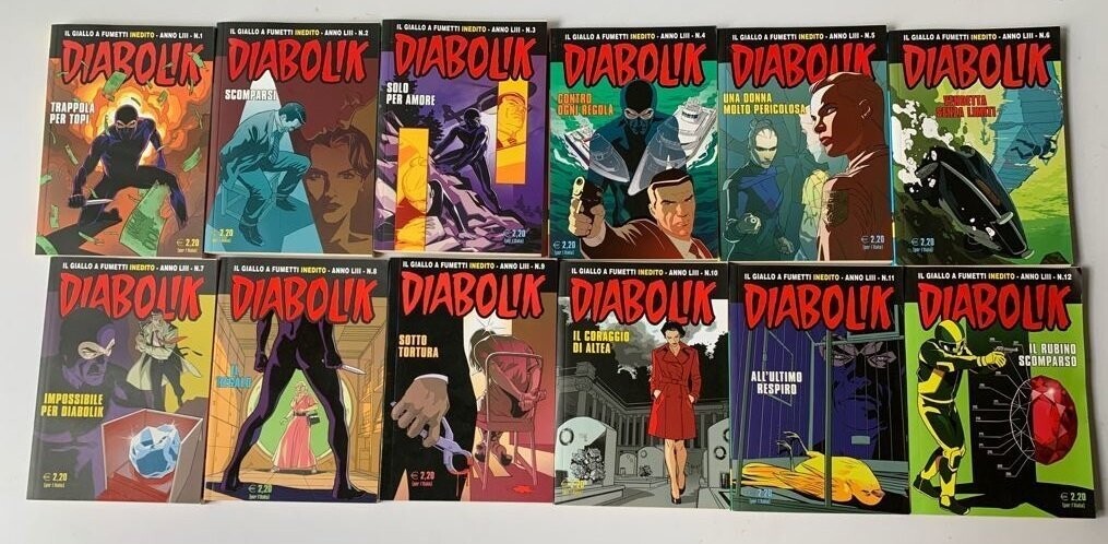 Diabolik - Annata completa LIII - 12 Numeri