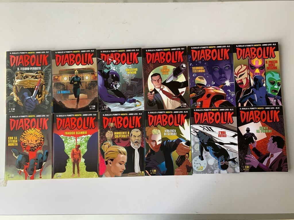 Diabolik - Annata completa LVIII - 12 Numeri