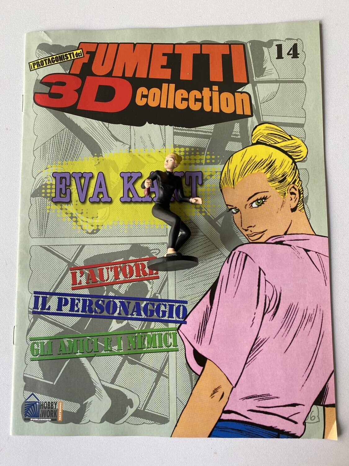 Diabolik Gadget Hobby & Work Eva Kant con Fascicolo Fumetti 3D collection N.14