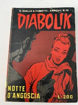 Diabolik - Anno XII - N.10 - NOTTE D'ANGOSCIA Diabolik - Anno XII - N.10 - NOTTE D'ANGOSCIA