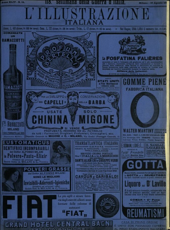 L'illustrazione Italiana anno XLIV N.34 del 1917