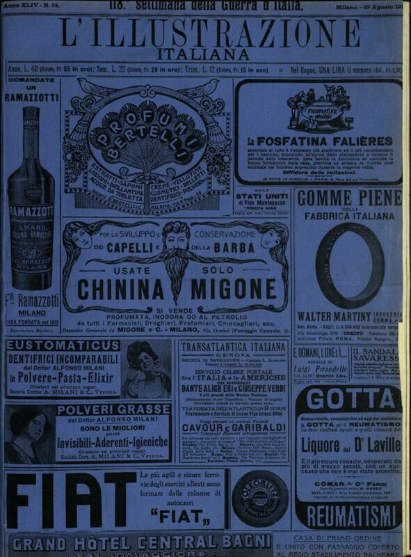 L'illustrazione Italiana anno XLIV N.34 del 1917