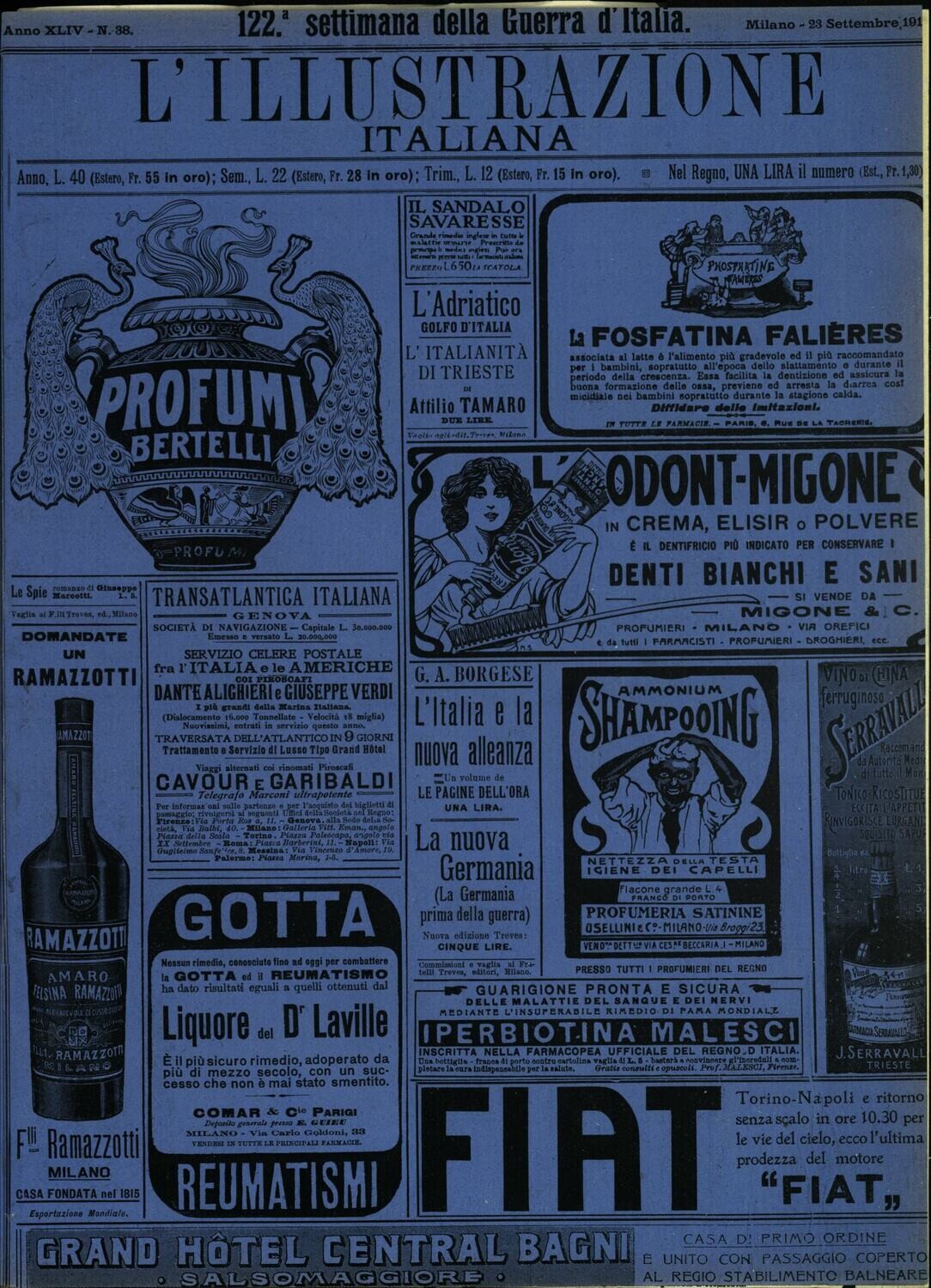 L'illustrazione Italiana anno XLIV N.38 del 1917