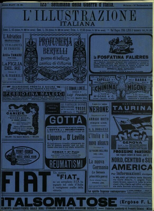 L'illustrazione Italiana anno XLIV N.39 del 1917