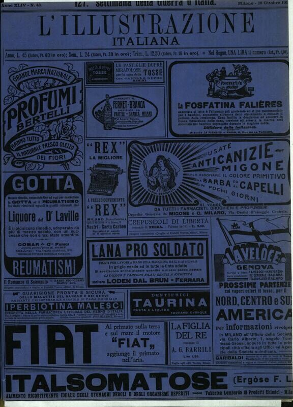 L'illustrazione Italiana anno XLIV N.43 del 1917