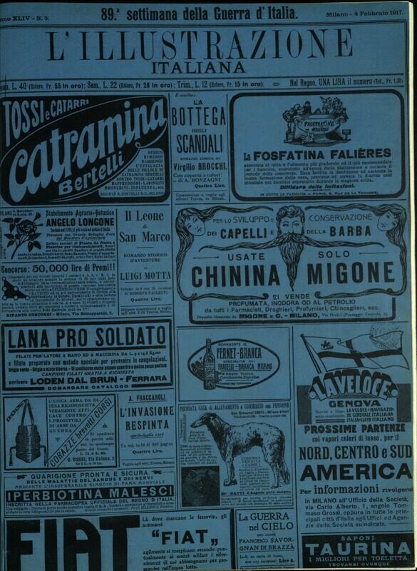 L'illustrazione Italiana anno XLIV N.5 del 1917