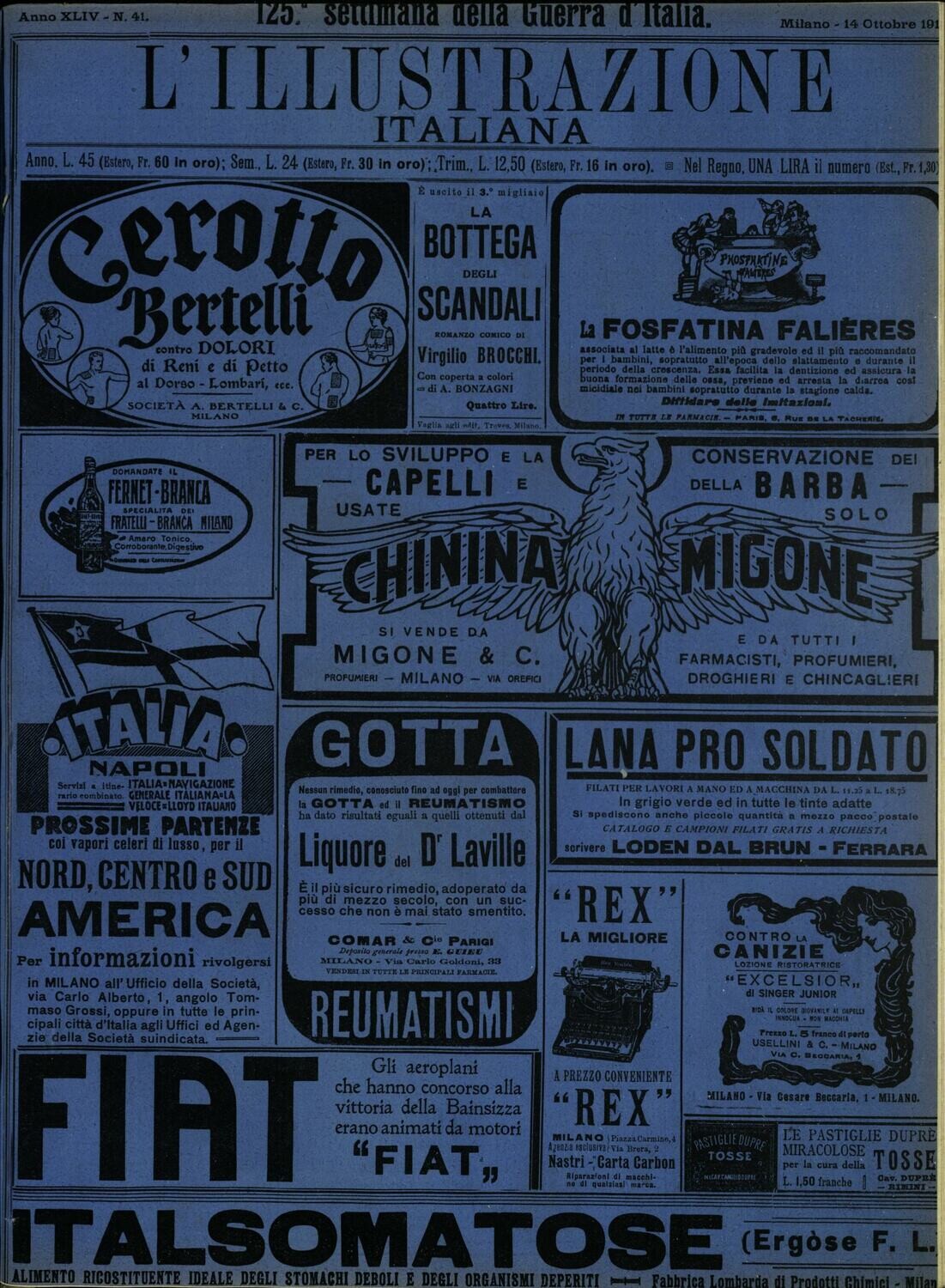 L'illustrazione Italiana anno XLIV N.41 del 1917