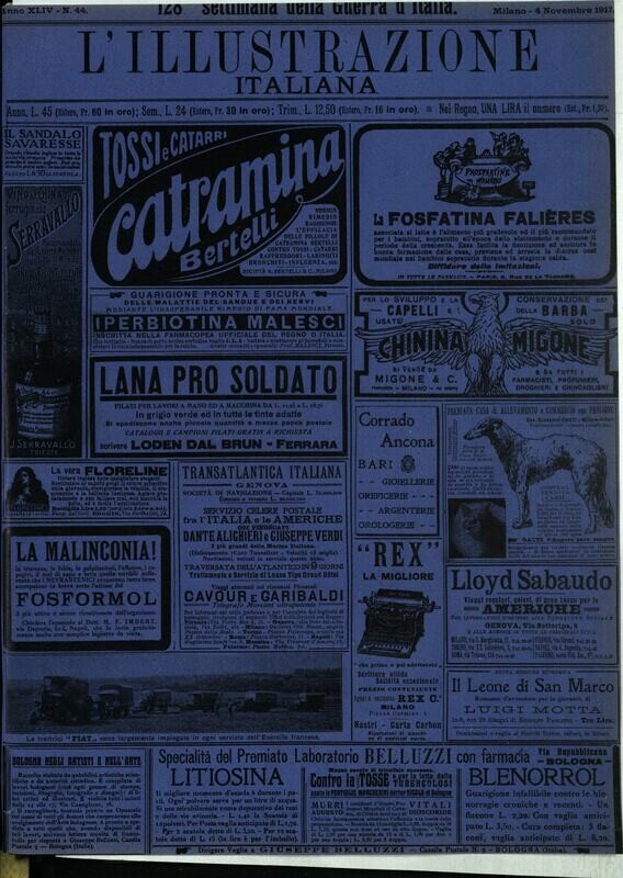 L'illustrazione Italiana anno XLIV N.44 del 1917