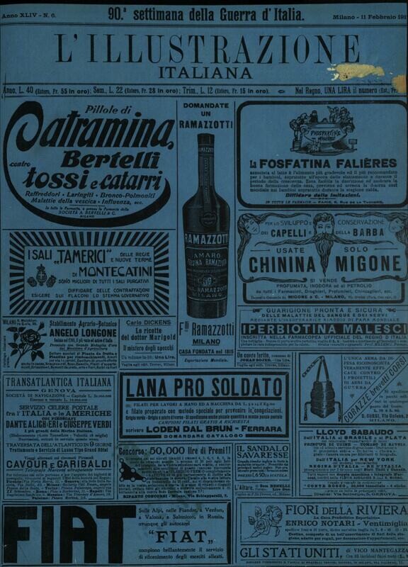 L'illustrazione Italiana anno XLIV N.6 del 1917